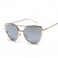 2016 New Cat Eye Sunglasses Women Vintage Fashion Rose Gold Mirror Sun Glasses Unique Flat Ladies Sunglasses Oculos UV400