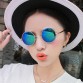 2017 New Arrival brand Round Plastic Women Adult Polycarbonate Sunglasses 021