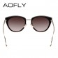 AOFLY Metal Frame Cat Eye Women Sunglasses Female Sunglasses Famous Brand Designer Alloy Legs Glasses oculos de sol feminino32621760682
