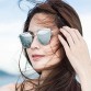 Aimade 2016 New Cat Eye Sunglasses Women Brand Designer Fashion Twin-Beams Rose Gold Mirror Cateye Sun Glasses For Female UV400