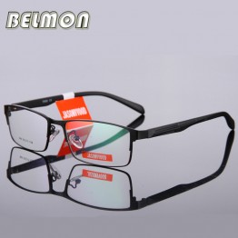 BELMON Eyeglasses Frame Men Computer Optical Eye Glasses Spectacle Frame For Male Transparent Clear Lens Armacao Oculos de RS009