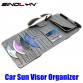 Car Styling Accessories Universal Leather Croco Sun Visor CD Glasses Card Driving License Storage Organizer Holder Case