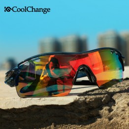 CoolChange Polarized  Cycling  Glasses Bike  Outdoor Sports Bicycle Sunglasses Goggles 5 Groups of Lenses Eyewear Myopia Frame