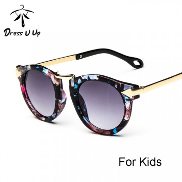 DRESSUUP Baby Boys Girls Kids Sunglasses Vintage Round Sun Glasses Children Arrow Glass 100%UV Protection Oculos De Sol Gafas