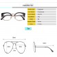 Fashion Women Brand Designer Cat&#39;s Eye Glasses Half  Frame Cat Eye Glasses Women Eyeglasses Frames High quality Grau F1501032355950696
