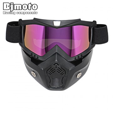 Hot Sale Retro Motorcycle Goggles Glasses Face Dust Mask With Detachable Nose and Face Sunglasses Gafas Oculos Motocross Helmet32763558028
