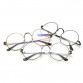 Hot Selling Solid Alloy Korean Glasses Frame Retro Full Rim Gold Eyeglass Frame Vintage Spectacles Round Computer Glasses 