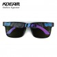 Kdeam Sport Sunglasses Men Reflective Coating Square Sun Glasses Women Brand Design Mirrored Oculos De Sol With Penut Hard Case32658024398