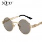 Luxury Metal Sunglasses Men Round Sunglass Steampunk Coating Glasses Vintage Retro Outdoor Lentes Oculos of Male Sun32307206994