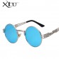 Luxury Metal Sunglasses Men Round Sunglass Steampunk Coating Glasses Vintage Retro Outdoor Lentes Oculos of Male Sun32307206994