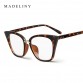 MADELINY New Fashion Cat Eye Eyeglasses Women Brand Designer Clear Lens Glasses Women UV400 MA480