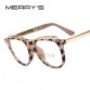 MERRY&#39;S Fashion Women Cat&#39;s Eye Glasses Brand Designer Frames Print Frame Women Eyeglasses Frames High quality32220824270