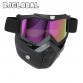 NEW Retro Motorcycle Goggles Glasses Face Dust Mask With Detachable Nose and Face Sunglasses Gafas Oculos Motocross Helmet32674908434