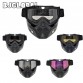NEW Retro Motorcycle Goggles Glasses Face Dust Mask With Detachable Nose and Face Sunglasses Gafas Oculos Motocross Helmet32674908434