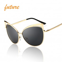 New Fashion Cat Eye Sunglasses Women Brand Designer Twin-Beam Mirror Sun Glasses Vintage Female lentes de sol mujer Sunglasses