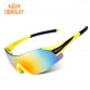 OBAOLAY 2016 new Rimless sports cycling glasses bicycle men women Ultralight Colorful travel bike glasses D1091YJ