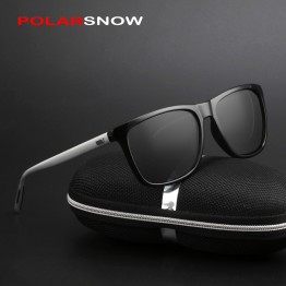 POLARSNOW Aluminum+TR90 Sunglasses Men Polarized Brand Designer Points Women/Men Vintage Eyewear Sports Driving Sun Glasses