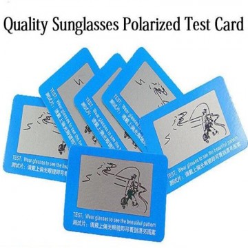 Popularity 1 Pc Free Wear Glasses to check Polarized test card help you to check you Sunglasses Polarized or not CC252232475309198