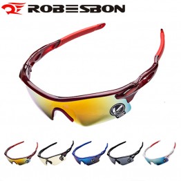 ROBESBON Anti-UV Cycling Glasses Men Plastic Sports Eyewear Bicycle Bike Sunglasses Women Riding Goggles Oculos Ciclismo