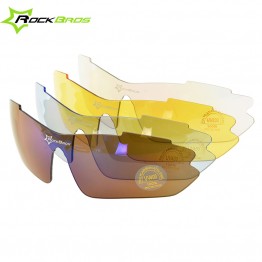 ROCKBROS Polarized Cycling Glasses Outdoor Sports Bicycle Glasses Men Sport Bike Sunglasses TR90 Goggles Eyewear 5 Lens, 3Color
