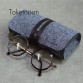 Retro Felt bag for glasses Ultralight portable box occhiali da sole Super vintage Sunglasses accessories B3