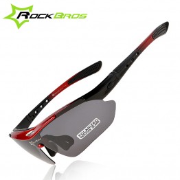 RockBros Polarized Cycling Bike Sun Glasses Outdoor Sports Bicycle Bike Sunglasses TR90 Goggles Eyewear 5 Lens Bicycle Accessory