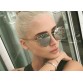 RunBird 2017 New Cat Eye Sunglasses Women Brand Designer Fashion Twin-Beams Rose Gold Mirror Cateye Sun Glasses For Female UV40032759548998