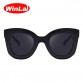 Winla 2017 Fashion Sunglasses Women Luxury Brand Designer Vintage Sun glasses Female Rivet Shades Big Frame Style Eyewear UV400