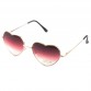 Women Metal Reflective Mirror Lens Fashion Luxury Sun Glasses Eshylala Heart Shaped Sunglasses Brand Designer For Ladies