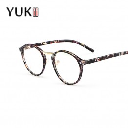 YUKII Soild Frame Glasses Women Plain Eye Glasses Optical Student Eyeglasses Female Eyewear
