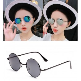 brand Vintage Round lens women and men Sunglasses Oculos Retro Coating Sun Glasses not fade alloy Frame 021